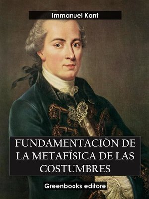 cover image of Fundamentación  de la metafísica de las costumbres